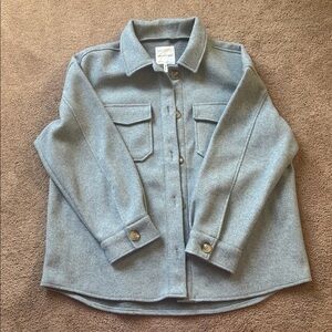 Avec Les Filles Heather Gray Blue Outerwear